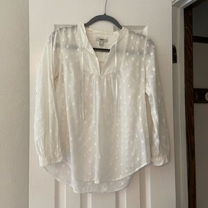 JCrew White Blouse, Never Worn, Size 2